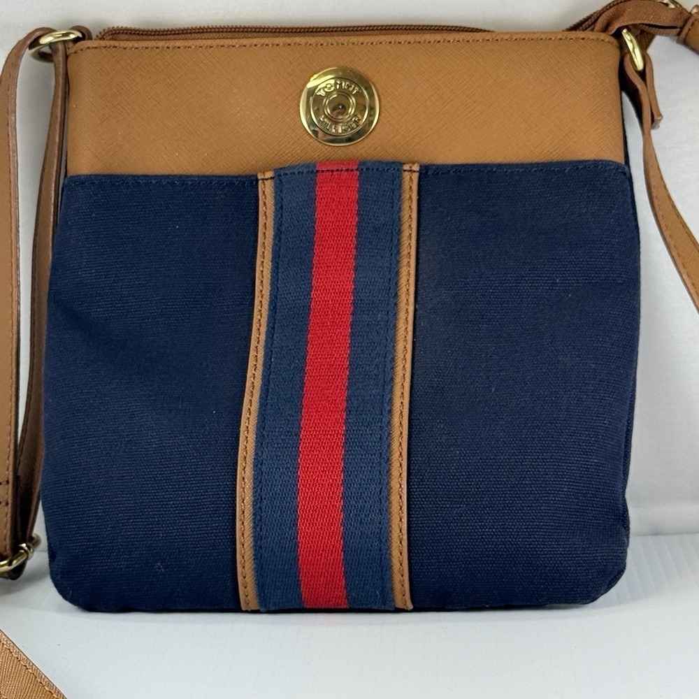 Vintage Tommy Hilfiger Signature Stripe Crossbody Bag